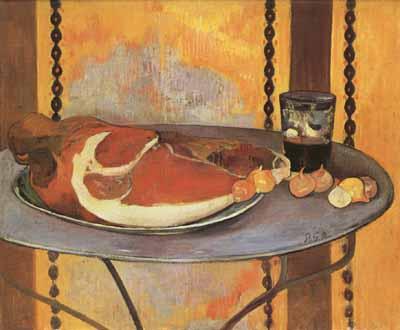 Paul Gauguin Still life with ham (mk07) oil painting picture
